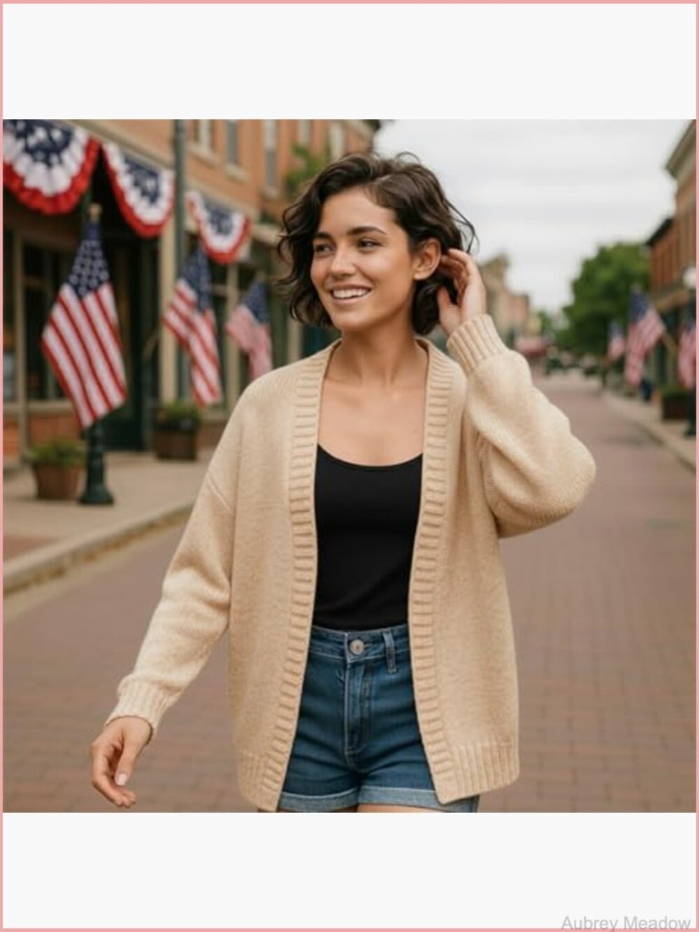 Long Sleeve Lightweight Knit Cardigan Sweater - Picture 7 of 7